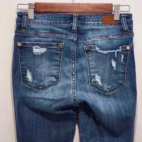 Judy Blue Distressed‎ Cropped Jeans Womens Size 3/26 - Picture 10 of 16